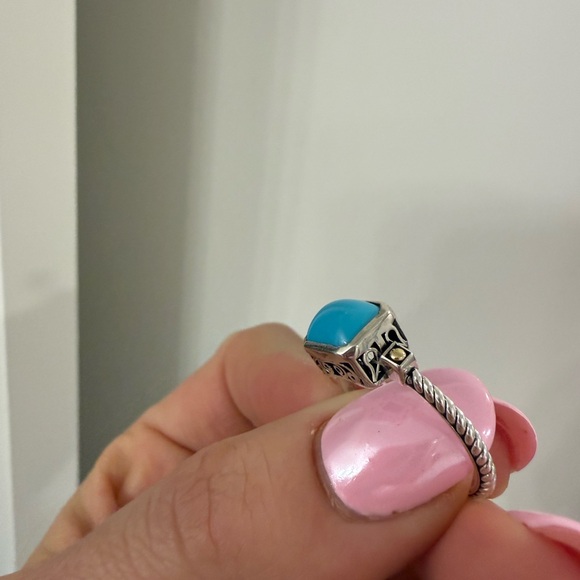Turquoise & silver ring - Picture 6 of 6